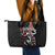 Aotearoa Toitu Te Tiriti Leather Tote Bag Maori Taniwha Haka - Honour the Treaty LT03