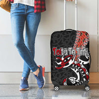 Aotearoa Toitu Te Tiriti Luggage Cover Maori Taniwha Haka - Honour the Treaty LT03