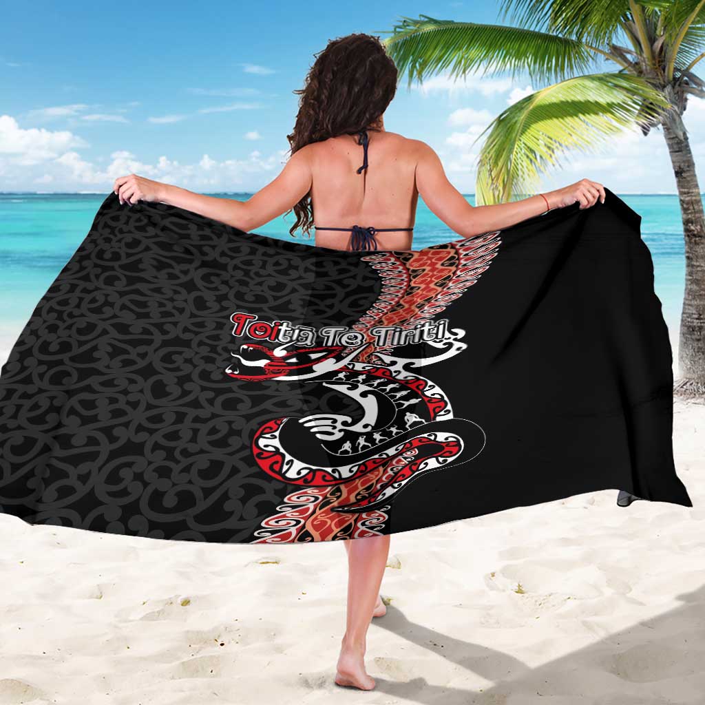 Aotearoa Toitu Te Tiriti Sarong Maori Taniwha Haka - Honour the Treaty LT03