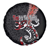 Aotearoa Toitu Te Tiriti Spare Tire Cover Maori Taniwha Haka - Honour the Treaty LT03