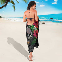 Hawaiian Tropical Plants and Turtles Sarong Polynesian Art Motifs LT03 - Polynesian Pride