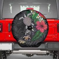 Hawaiian Tropical Plants and Turtles Spare Tire Cover Polynesian Art Motifs LT03 - Polynesian Pride