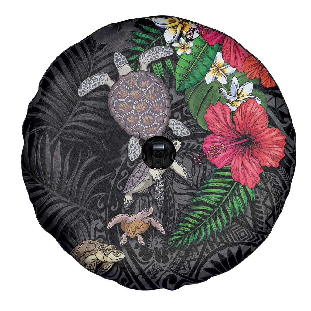 Hawaiian Tropical Plants and Turtles Spare Tire Cover Polynesian Art Motifs LT03 - Polynesian Pride