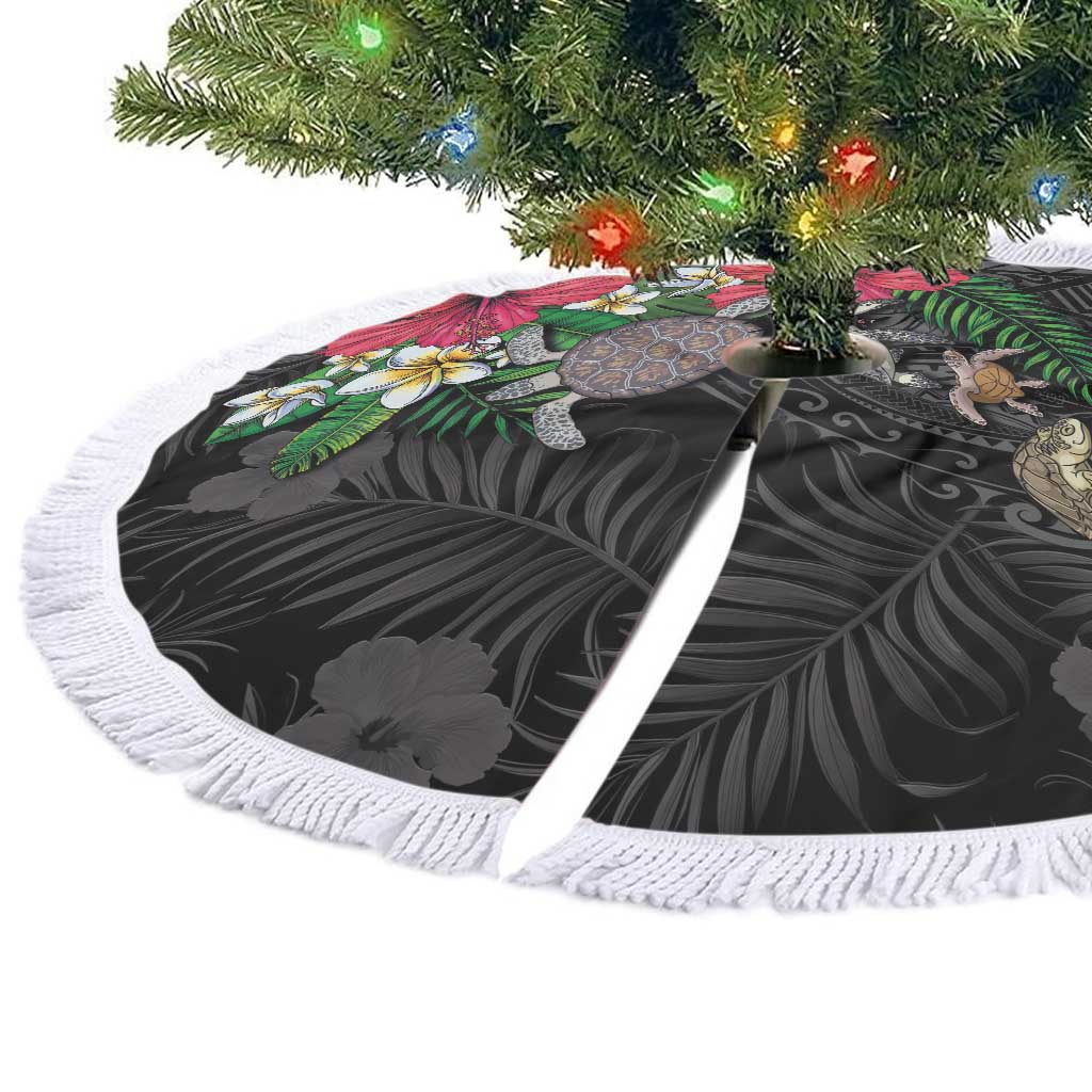 Hawaiian Tropical Plants and Turtles Tree Skirt Polynesian Art Motifs
