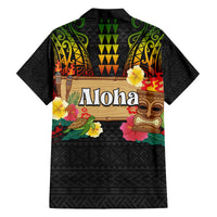 Hawaiian Elements and Polynesian Tattoo Family Matching Tank Maxi Dress and Hawaiian Shirt LT03 - Polynesian Pride