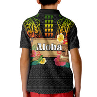 Hawaii Pan-Pacific Festival Kid Polo Shirt Hawaiian Elements and Polynesian Tattoo