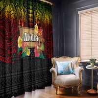 Hawaiian Elements and Polynesian Tattoo Window Curtain LT03 - Polynesian Pride