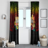 Hawaiian Elements and Polynesian Tattoo Window Curtain LT03 - Polynesian Pride