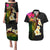 Hawaii Plumeria Couples Matching Puletasi and Hawaiian Shirt Polynesian Tattoo and Hibiscus