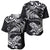 New Zealand Tuatara Tribal Tattoo Baseball Jersey Silver Fern and Maori Pattern Black Color