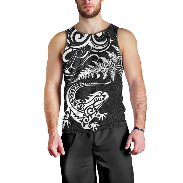 Tuvalu Men Tank Top 44th Independence Anniversary - Tribal Pattern - LT12