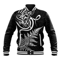 New Zealand Octopus Tattoo and Fern Baseball Jacket Maori Pattern