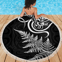 New Zealand Octopus Tattoo and Fern Beach Blanket Maori Pattern