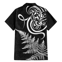New Zealand Octopus Tattoo and Fern Family Matching Mermaid Dress and Hawaiian Shirt Maori Pattern