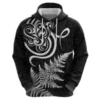 New Zealand Octopus Tattoo and Fern Hoodie Maori Pattern