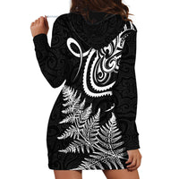 New Zealand Octopus Tattoo and Fern Hoodie Dress Maori Pattern