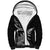 New Zealand Octopus Tattoo and Fern Sherpa Hoodie Maori Pattern