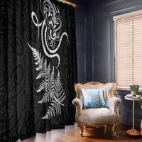 New Zealand Octopus Tattoo and Fern Window Curtain Maori Pattern LT03 - Polynesian Pride