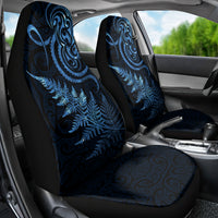 New Zealand Octopus Tattoo and Fern Car Seat Cover Maori Pattern Matariki Style