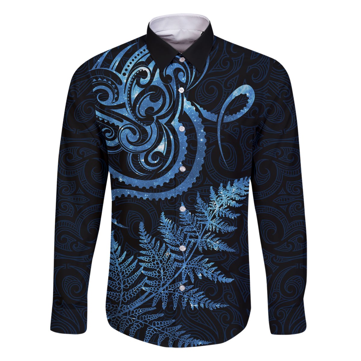 New Zealand Octopus Tattoo and Fern Family Matching Short Sleeve Bodycon Dress and Hawaiian Shirt Maori Pattern Matariki Style