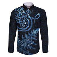 New Zealand Octopus Tattoo and Fern Family Matching Short Sleeve Bodycon Dress and Hawaiian Shirt Maori Pattern Matariki Style