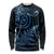 New Zealand Octopus Tattoo and Fern Long Sleeve Shirt Maori Pattern Matariki Style