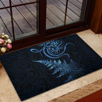 New Zealand Octopus Tattoo and Fern Rubber Doormat Maori Pattern Matariki Style