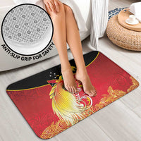 Papua New Guinea Independence Day Bathroom Set Happy Anniversary 50th Bird-of-paradise Melanesian Tattoos - Polynesian Pride