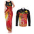 Papua New Guinea Independence Day Couples Matching Tank Maxi Dress and Long Sleeve Button Shirt Happy Anniversary 50th Bird-of-paradise Melanesian Tattoos - Polynesian Pride