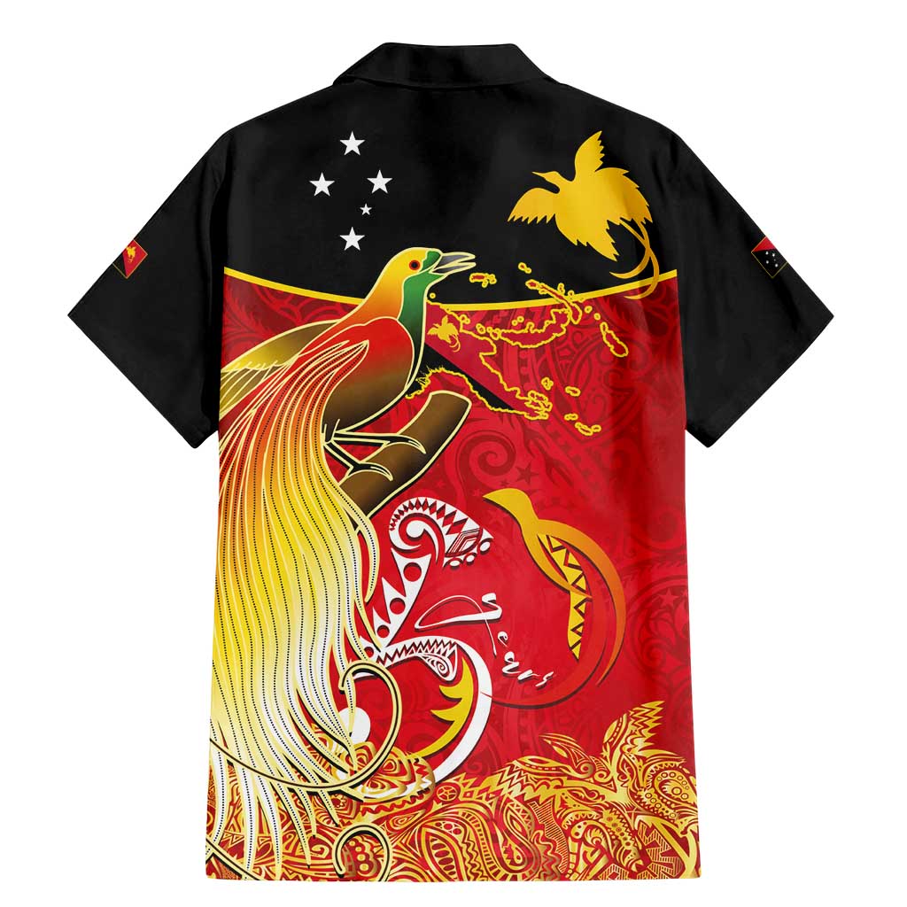 Papua New Guinea Independence Day Family Matching Mermaid Dress and Hawaiian Shirt Happy Anniversary 50th Bird-of-paradise Melanesian Tattoos - Polynesian Pride