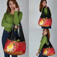 Papua New Guinea Independence Day Grocery Bag Happy Anniversary 50th Bird-of-paradise Melanesian Tattoos - Polynesian Pride