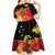 Papua New Guinea Independence Day Kid Short Sleeve Dress Happy Anniversary 50th Bird-of-paradise Melanesian Tattoos - Polynesian Pride
