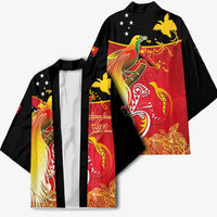 Papua New Guinea Independence Day Kimono Happy Anniversary 50th Bird-of-paradise Melanesian Tattoos - Polynesian Pride