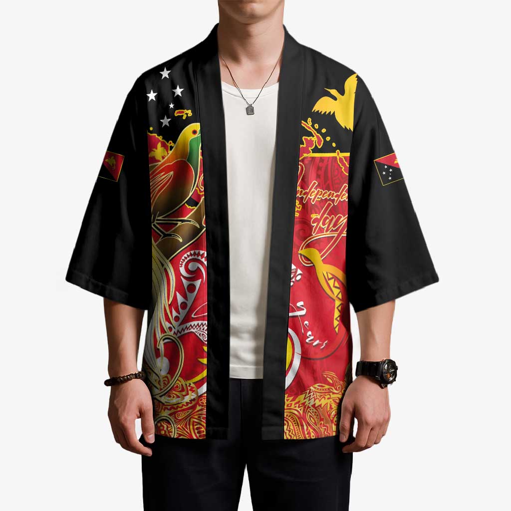 Papua New Guinea Independence Day Kimono Happy Anniversary 50th Bird-of-paradise Melanesian Tattoos - Polynesian Pride