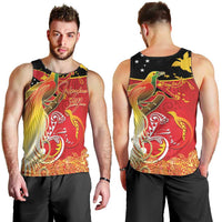 Papua New Guinea Independence Day Men Tank Top Happy Anniversary 50th Bird-of-paradise Melanesian Tattoos - Polynesian Pride