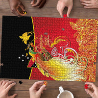 Papua New Guinea Independence Day Puzzle Happy Anniversary 50th Bird-of-paradise Melanesian Tattoos - Polynesian Pride