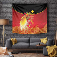 Papua New Guinea Independence Day Tapestry Happy Anniversary 50th Bird-of-paradise Melanesian Tattoos - Polynesian Pride