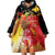 Papua New Guinea Independence Day Wearable Blanket Hoodie Happy Anniversary 50th Bird-of-paradise Melanesian Tattoos - Polynesian Pride