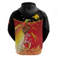 Papua New Guinea Independence Day Zip Hoodie Happy Anniversary 50th Bird-of-paradise Melanesian Tattoos - Polynesian Pride