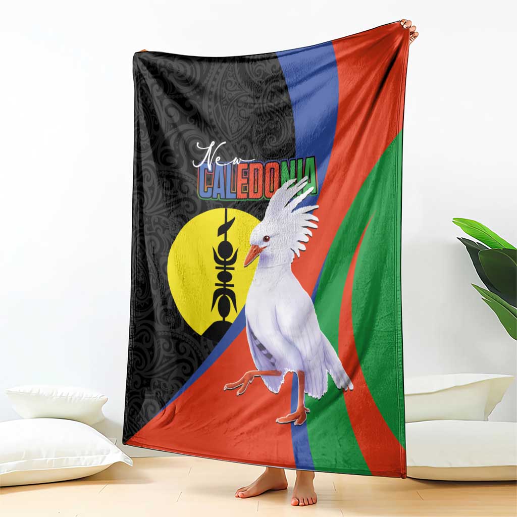 New Caledonia Blanket Kagu Bird and The Seal with Melanesian Culture - Polynesian Pride