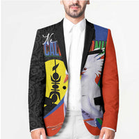 New Caledonia Blazer Kagu Bird and The Seal with Melanesian Culture - Polynesian Pride
