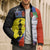 New Caledonia Bomber Puffer Jacket Kagu Bird and The Seal with Melanesian Culture - Polynesian Pride