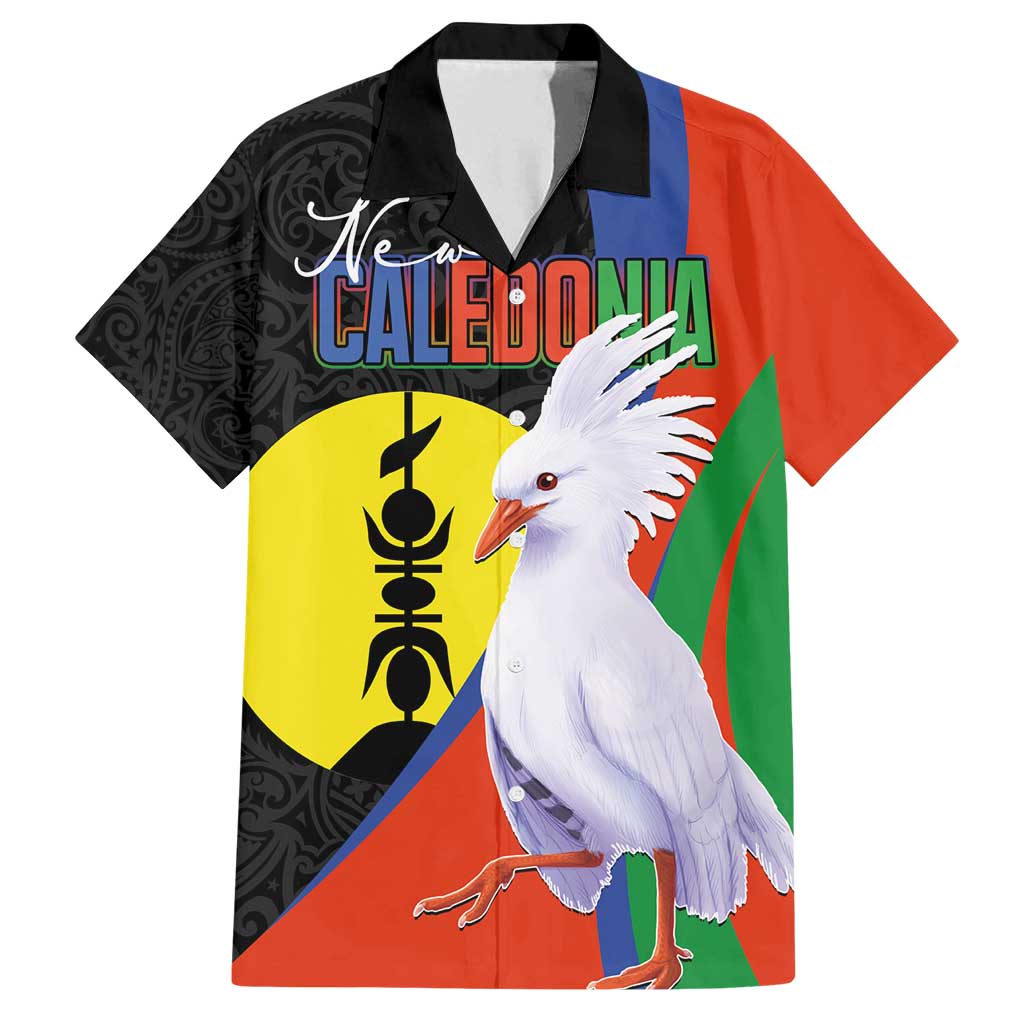 New Caledonia Family Matching Long Sleeve Bodycon Dress and Hawaiian Shirt Kagu Bird and The Seal with Melanesian Culture - Polynesian Pride