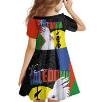 New Caledonia Family Matching Tank Maxi Dress and Hawaiian Shirt Kagu Bird and The Seal with Melanesian Culture - Polynesian Pride