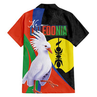 New Caledonia Family Matching Tank Maxi Dress and Hawaiian Shirt Kagu Bird and The Seal with Melanesian Culture - Polynesian Pride