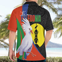 New Caledonia Hawaiian Shirt Kagu Bird and The Seal with Melanesian Culture - Polynesian Pride