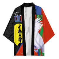 New Caledonia Kimono Kagu Bird and The Seal with Melanesian Culture - Polynesian Pride