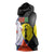 New Caledonia Sleeveless Hoodie Kagu Bird and The Seal with Melanesian Culture - Polynesian Pride