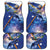 Marshall Islands Manit Day Car Mats Grunge National Flag with Whales and Tribal Tattoos - Polynesian Pride