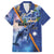 Marshall Islands Manit Day Family Matching Off Shoulder Maxi Dress and Hawaiian Shirt Grunge National Flag with Whales and Tribal Tattoos - Polynesian Pride